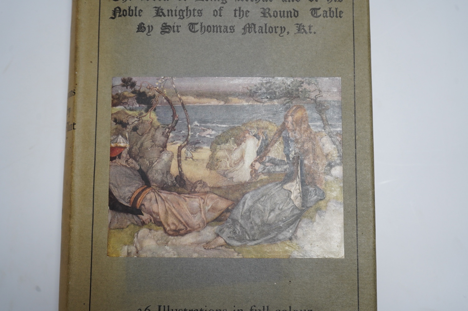 Malory, Sir Thomas - Le Morte Darthur: the history of King Arthur and of his Noble Knights of the Round Table. (new edition), 2 vols. 36 coloured plates (by W. Russell Flint); publisher's gilt decorated cloth and d/wrapp